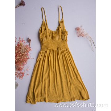 Yellow Bra Strapless Skirt